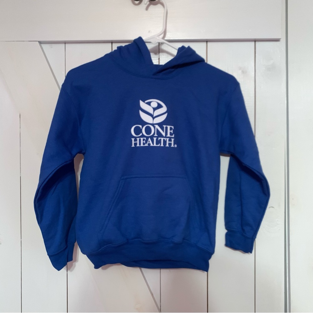 NWOT Youth Small S Hoodie Blue Athletic Athleisure Warm Winter Wear